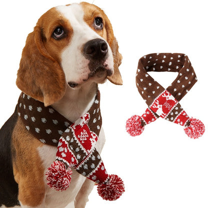 Christmas pet scarf