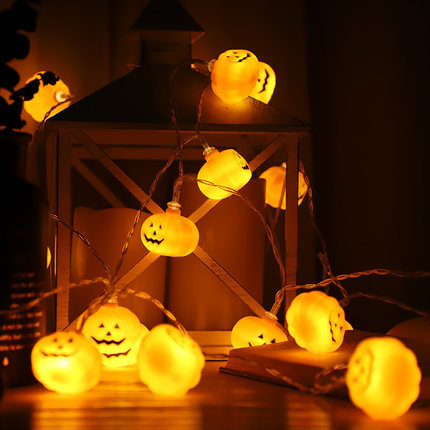 Pumpkin LED String Lights for Halloween Decoration