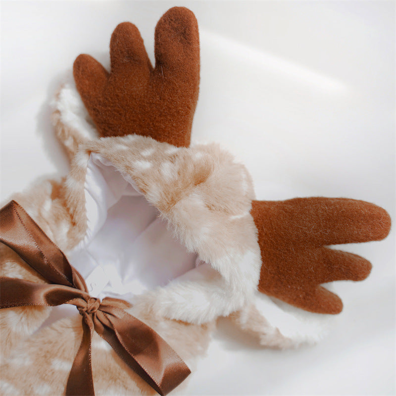 Christmas Elk Cloak Outfit for Pets