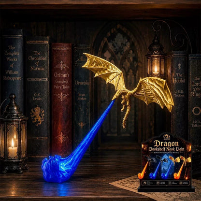 Printed Dragon Bookshelf Decor