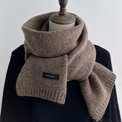 Merino Wool Knitted Winter Scarf