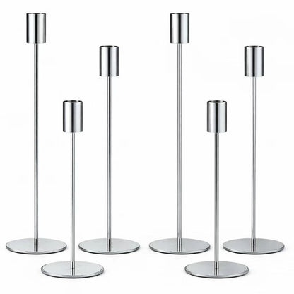European Minimalist Metal Candle Holders