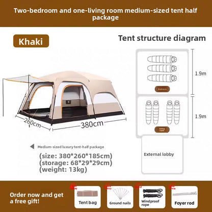 Large Camping Tent with Rooms Sun Shelter