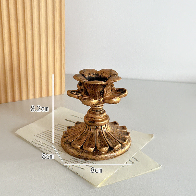 Retro Resin Candle Holder for Table Decor