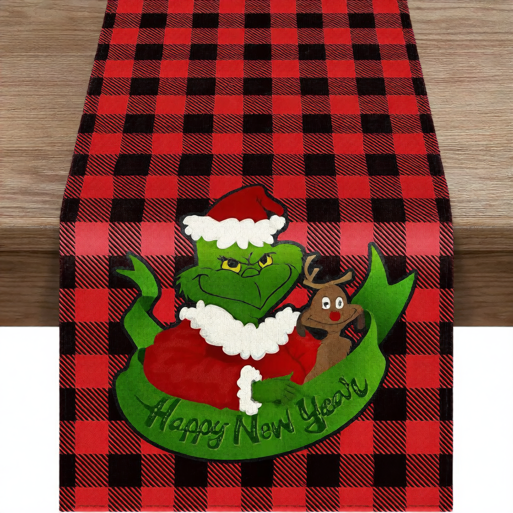 Winter Christmas tablecloth coffee table cloth