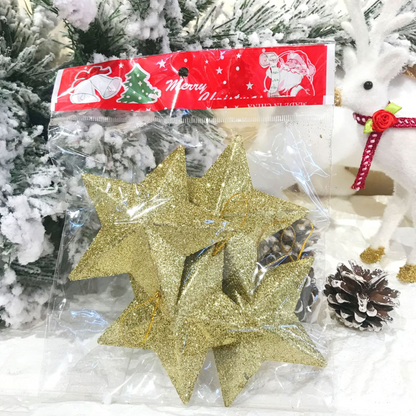 Blow Mold Plastic Christmas Star Ornament