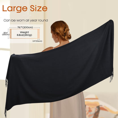 Women's imitation cashmere shawl long scarf