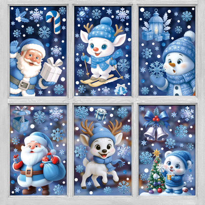 Christmas glass stickers