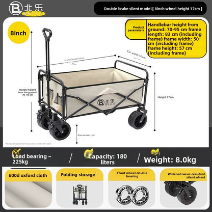 Foldable Outdoor Camping Trolley