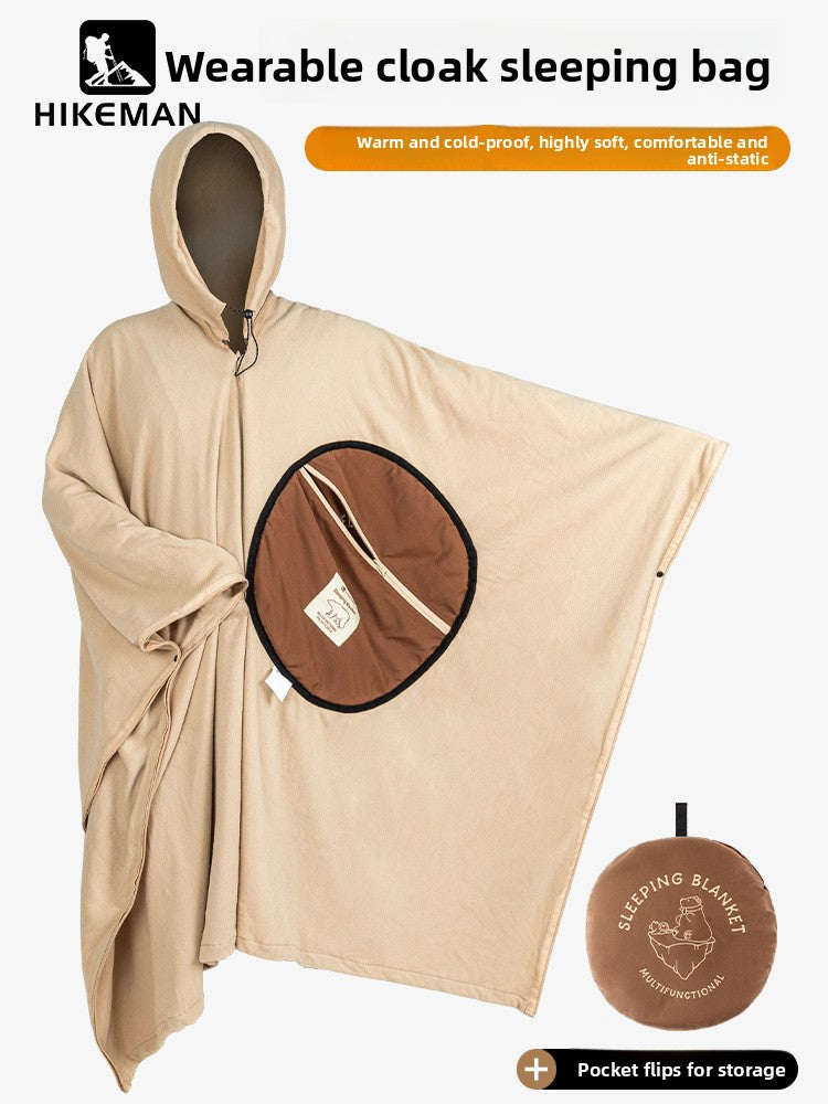 Use more poncho sleeping bags for outdoor camping