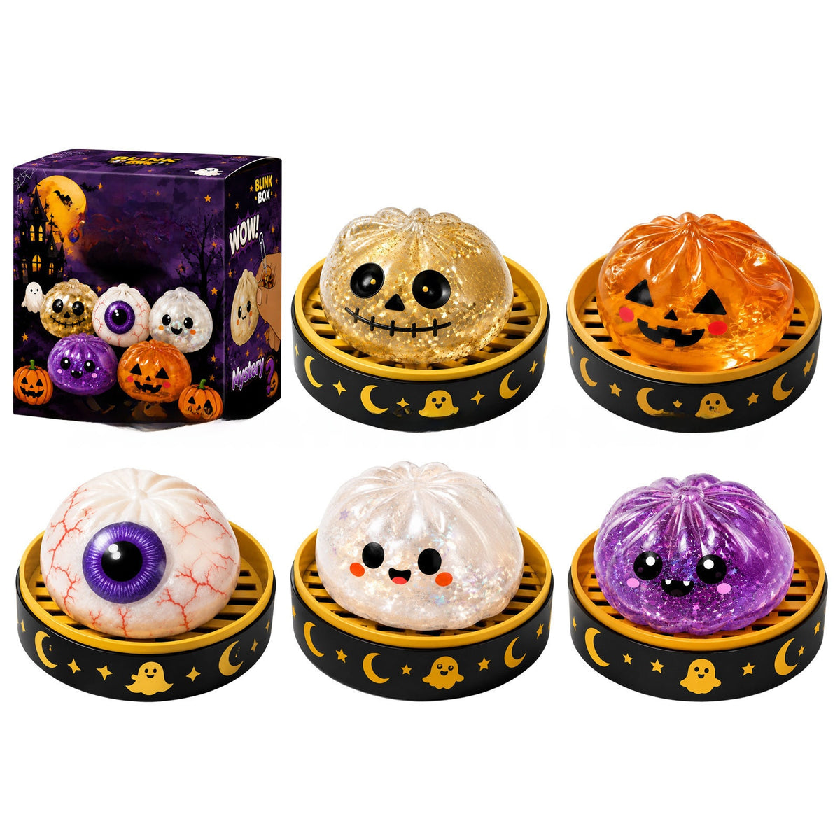 Halloween Squeeze Stress Relief Toy Gift Set