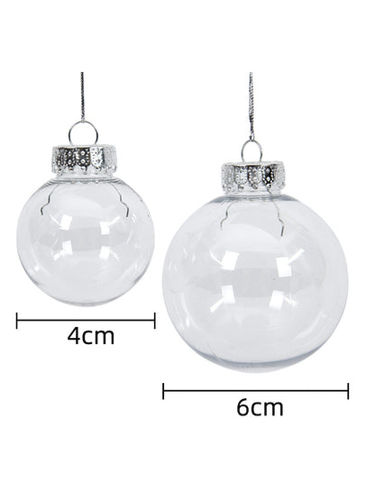 Transparent hollow Christmas ball pendant