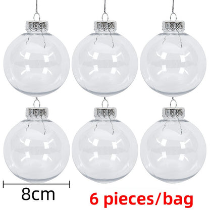 Transparent hollow Christmas ball pendant