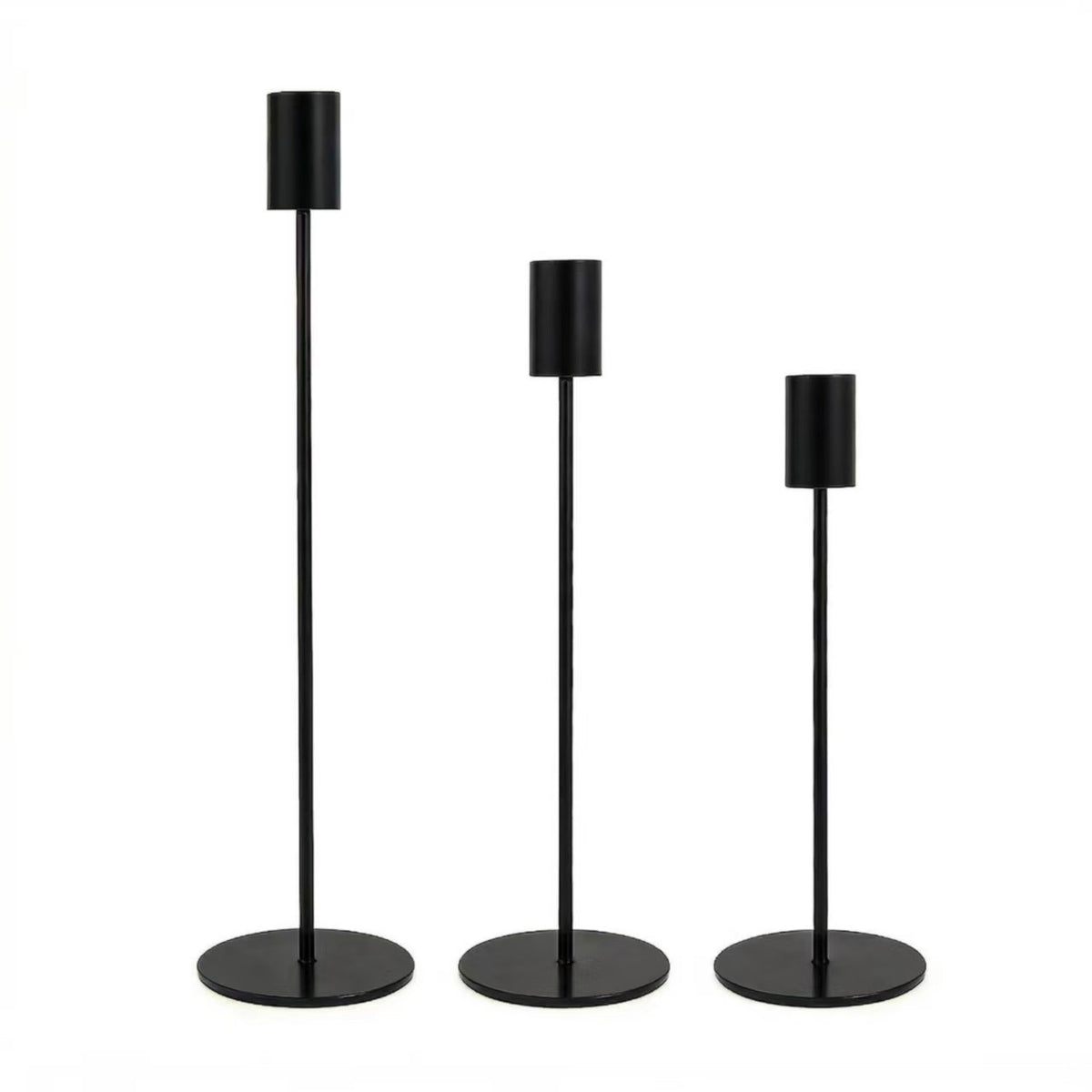 European Minimalist Metal Candle Holders
