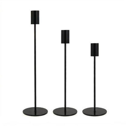 European Minimalist Metal Candle Holders