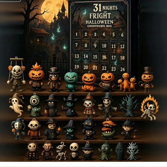 Halloween Countdown Blind Box with 3D PVC Figures