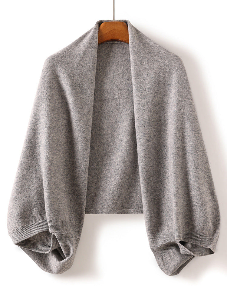 Pure Wool Knitted Scarf and Shawl