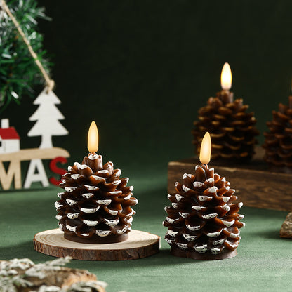 Pinecone-Shaped LED Decorative Candle Light
