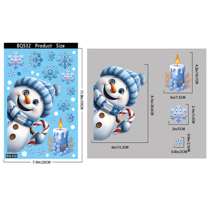 Christmas glass stickers