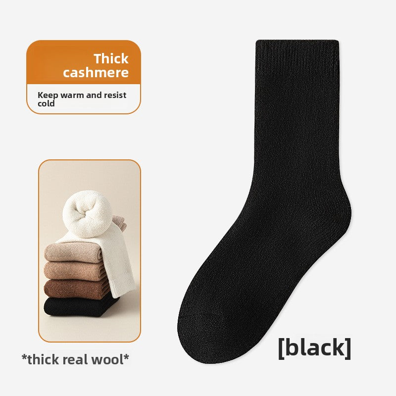 Fleece-Lined Wool Socks for Winter Warmth