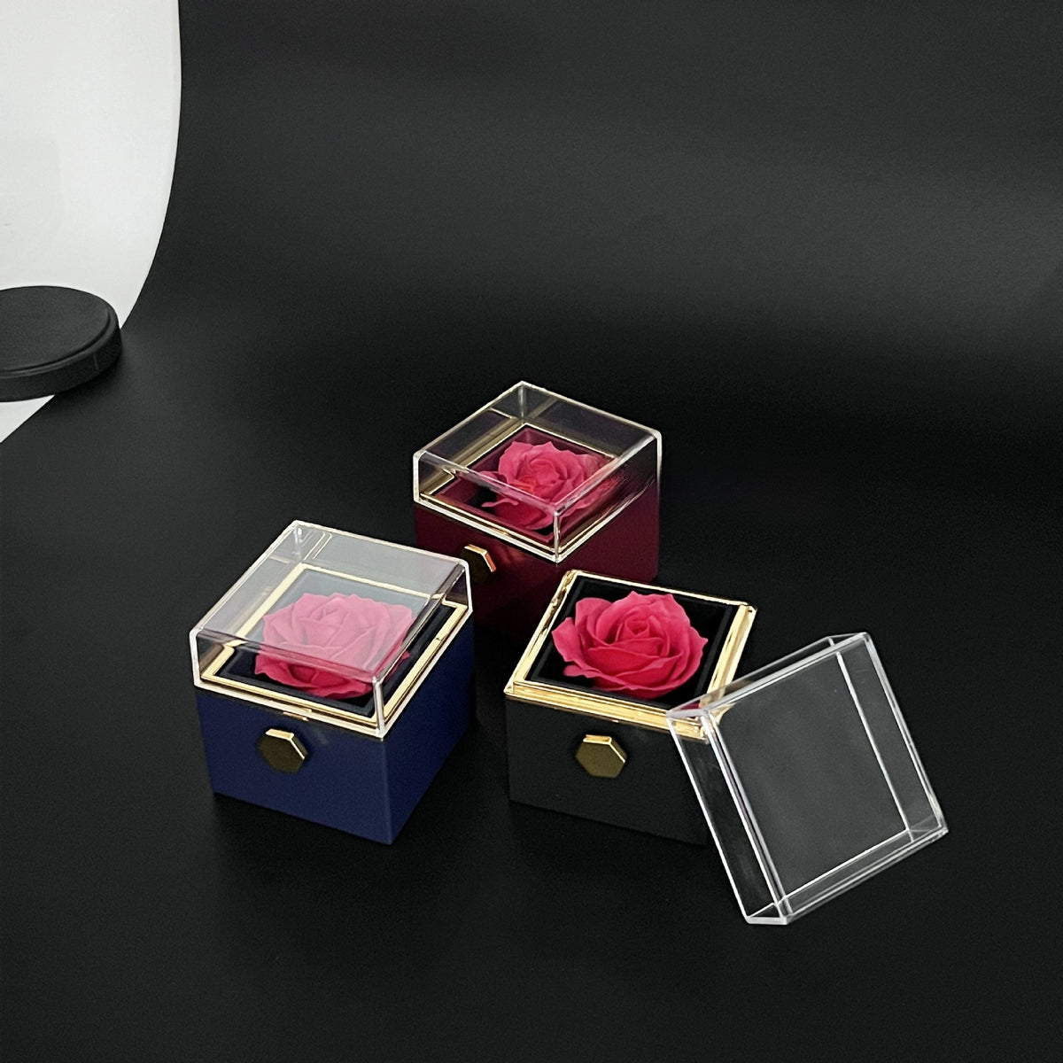 Rotating Rose Jewelry Gift Box