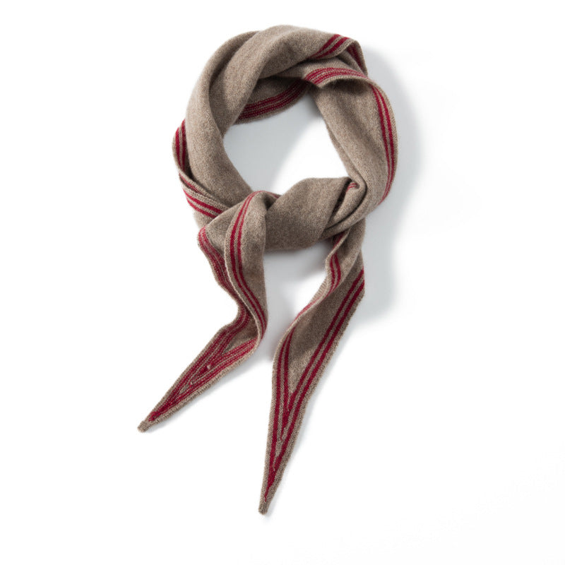 New Autumn and Winter Cashmere Scarf, Cold-Proof and Warm Triangle Scarf, Small Shawl, Cashmere Neck Warmer, Neck Protector, Thick Neck Wrap