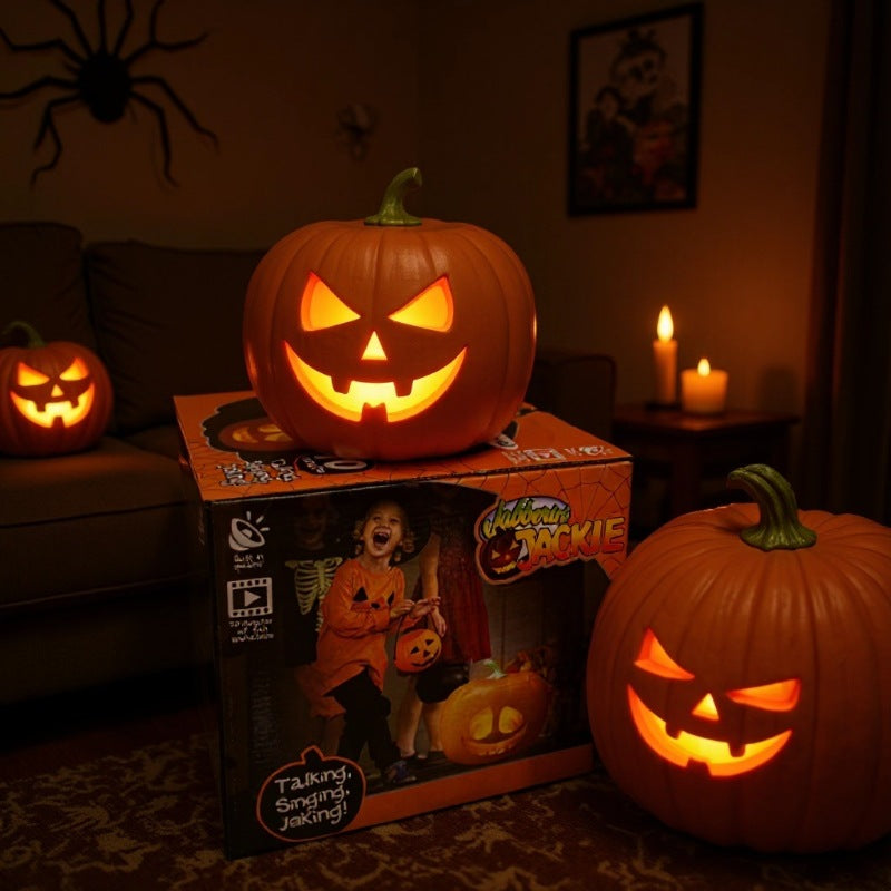Pumpkin lantern Halloween decoration props will sing and talk