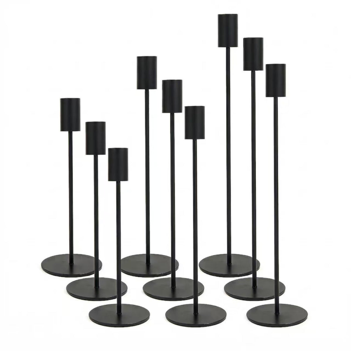 European Minimalist Metal Candle Holders