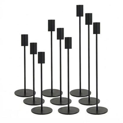 European Minimalist Metal Candle Holders