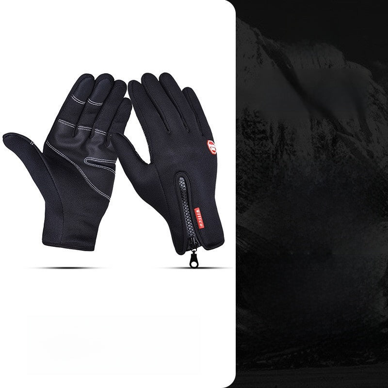 Winter and autumn outdoor warm ski and cycling gloves
