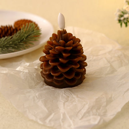 Pinecone-Shaped LED Decorative Candle Light