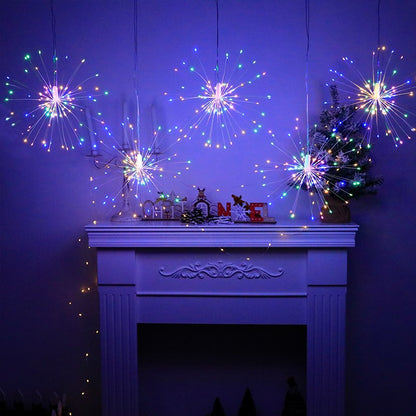 LED fireworks lights and star-shaped decorative lights