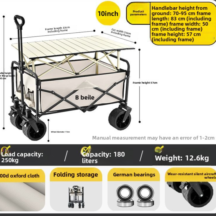 Foldable Outdoor Camping Trolley