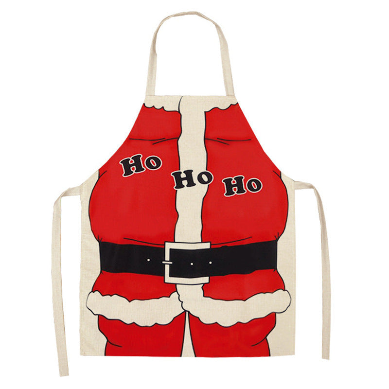 Christmas print apron