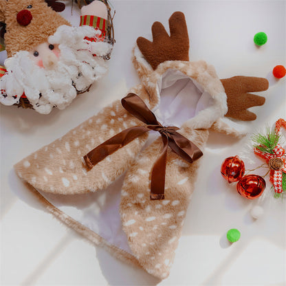 Christmas Elk Cloak Outfit for Pets