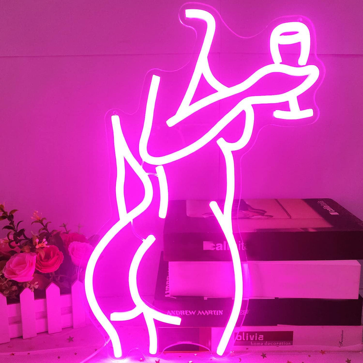 Cartoon LED Neon Wall Light for Room Decoration