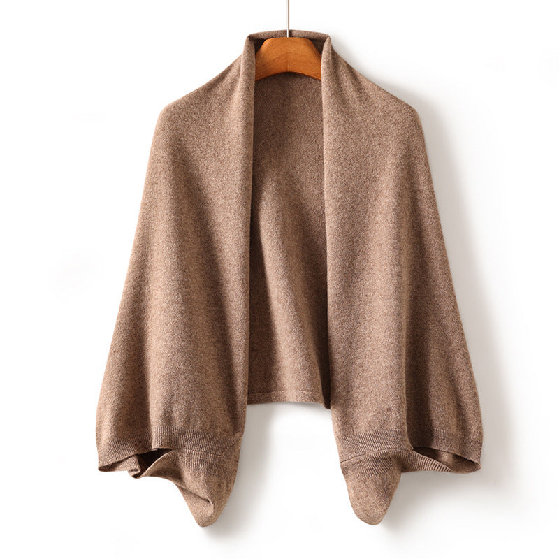 Pure Wool Knitted Scarf and Shawl