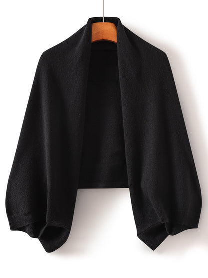 Pure Wool Knitted Scarf and Shawl