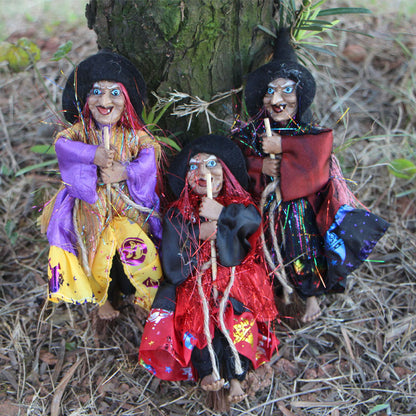 Halloween bar vintage witch ornaments broom haunted