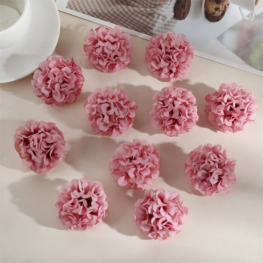Hydrangea Artificial Flower Heads for DIY Decoration