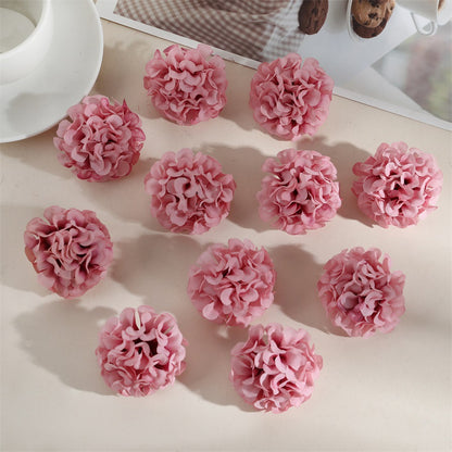 Hydrangea Artificial Flower Heads for DIY Decoration