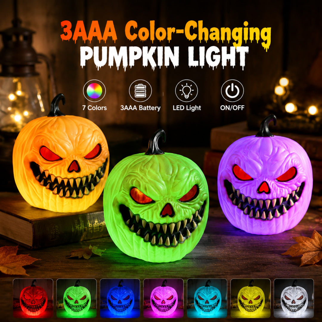 Halloween Decorations, Sound-Activated Glowing Pumpkin Lanterns