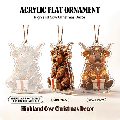 Highland Cow Christmas Acrylic Ornament Blind Box