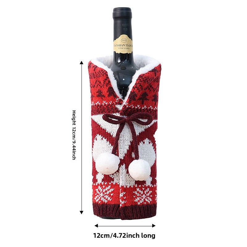 Christmas Wine Bottle Decoration Covers