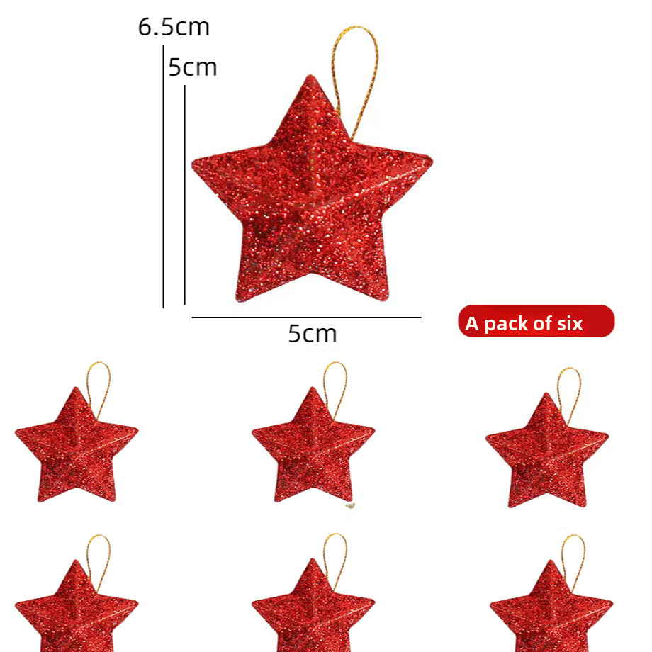 Blow Mold Plastic Christmas Star Ornament