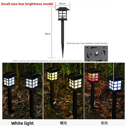 Solar Powered Outdoor LED House Shape Garden Light