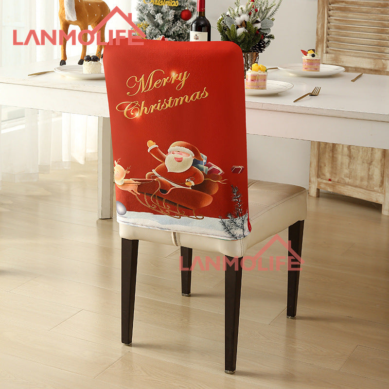 Christmas chair back cover