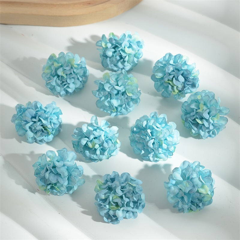 Hydrangea Artificial Flower Heads for DIY Decoration