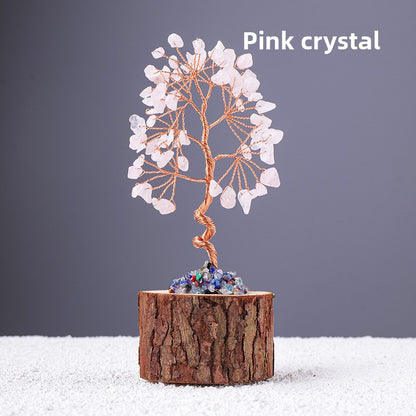 Natural Crystal Tree Decoration for Home and Gifts