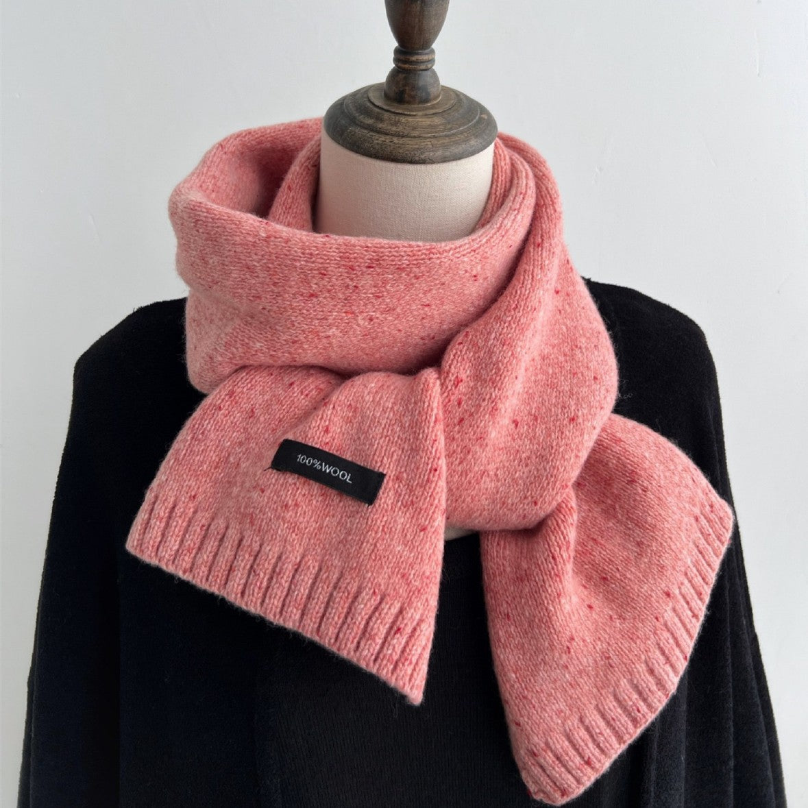 Merino Wool Knitted Winter Scarf
